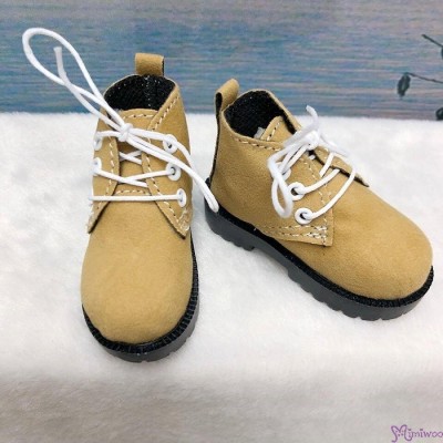 SHM042LBN MSD DOD DOC 1/4 bjd Doll Velvet Hiking Shoes Lt Brown 